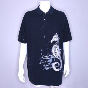 POLO RALPH LAUREN XXL Vintage SEAHORSE DRAGON 2XL Vtg 00s Limited Edition MENS